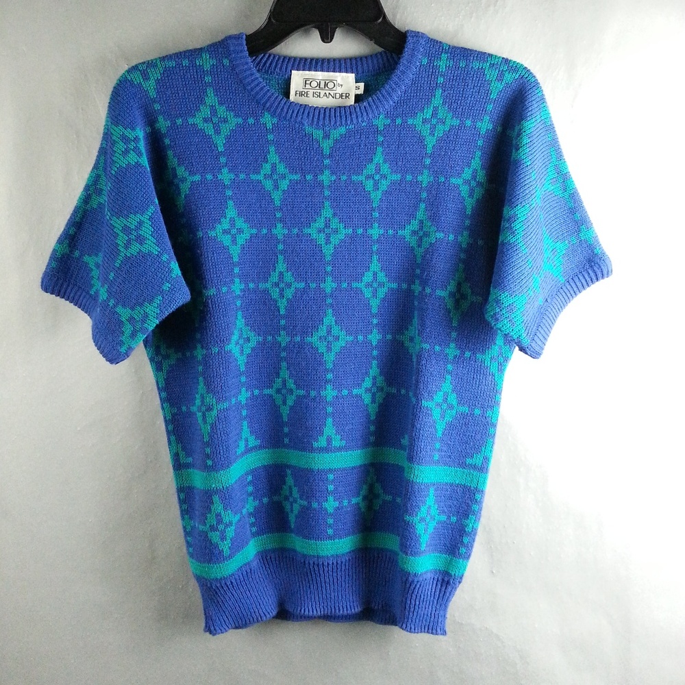 Folio Fire Islander Short Sleeve Shirt Top Small